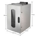 Wholesale 10 Tray Hot Air Fruit Dryer Biltong Vegetable Drying Machine
